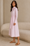 Alix Pleated Shirt Dress