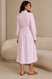 Alix Pleated Shirt Dress