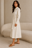 Alix Pleated Shirt Dress