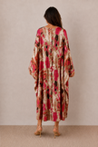 Reina Satin Kaftan Dress