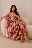 Reina Satin Kaftan Dress
