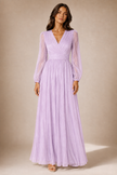 Romane Pleated Wrap Maxi Dress