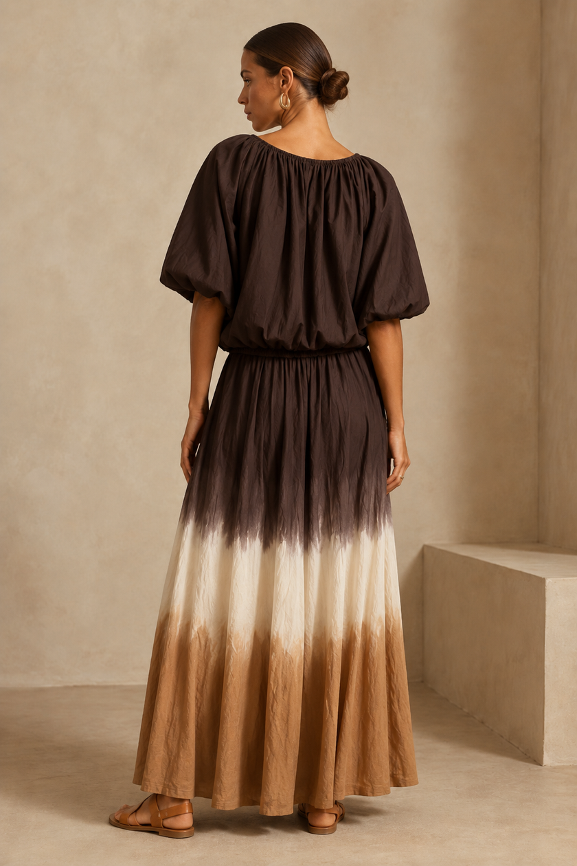 Noa Balloon Sleeve Cotton Blouse
