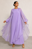 Chloé Shimmer Cape Dress Set