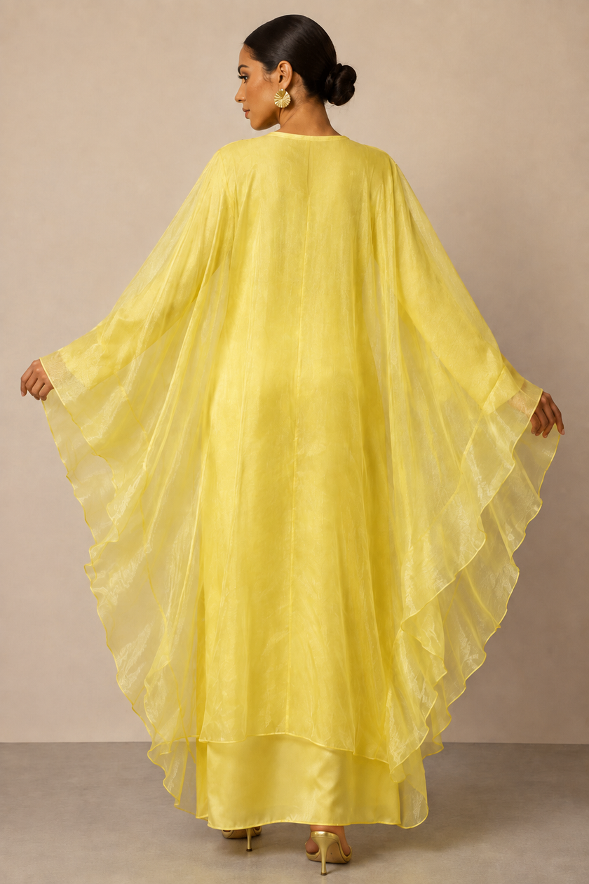 Chloé Shimmer Cape Dress Set