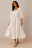 Iris Embroidered Cotton Dress