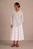 Noa Polka Dot Cotton Gauze Shirt