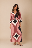 Salome Modest Printed Maxi Dress