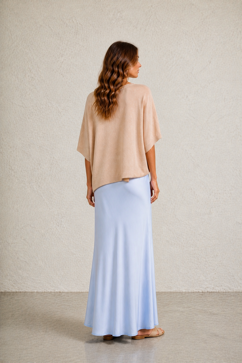 Ella Satin Modest Maxi Skirt