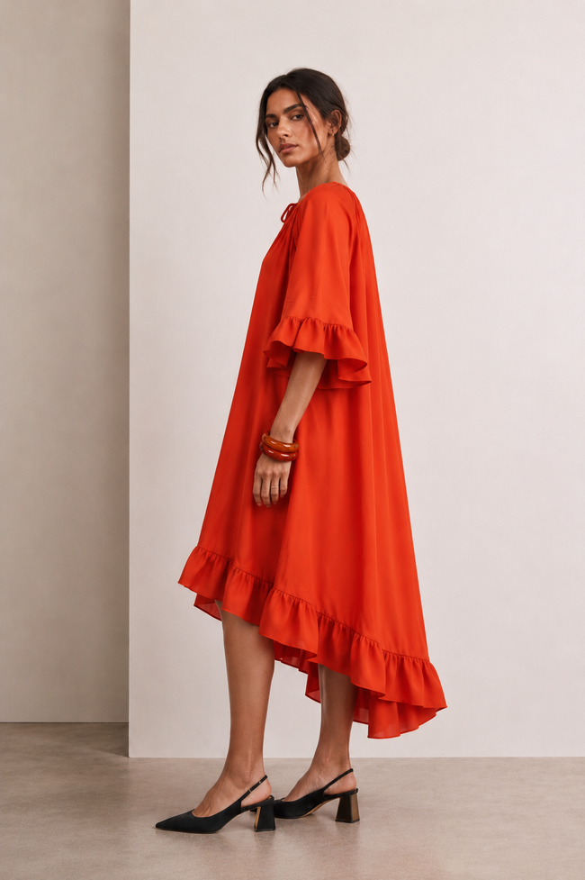 Nora Ruffle Dress
