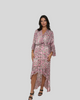 Ruby Pink Snake Print High-Low Dress