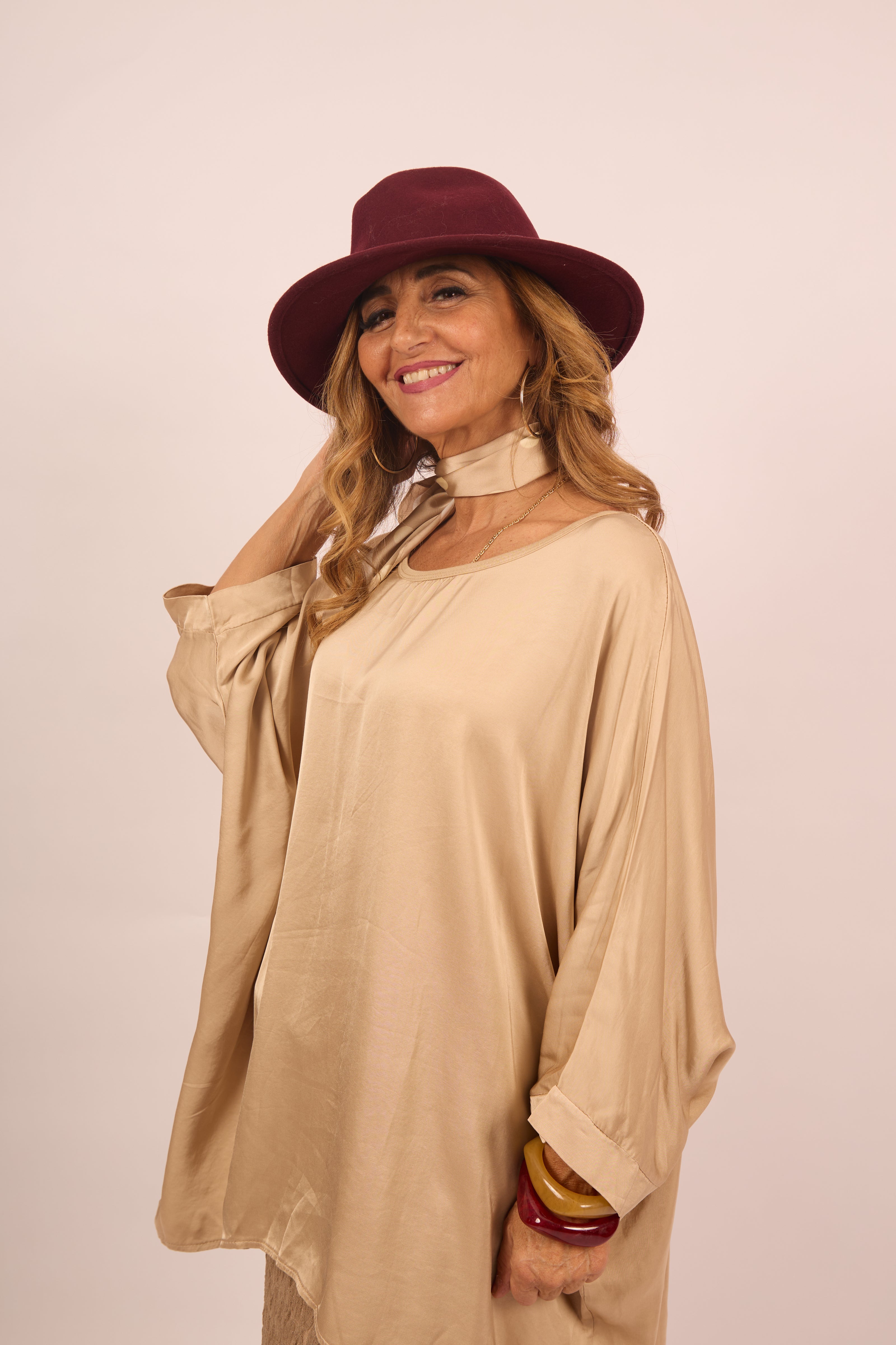 Celia Satin Blouse