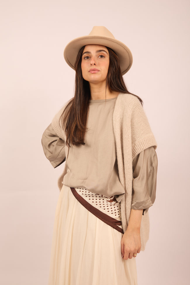 Sandy Pleated Maxi Skirt