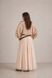Sandy Pleated Maxi Skirt