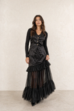 Alix Satin Set Skirt and Vest