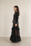 Alix Satin Set Skirt and Vest