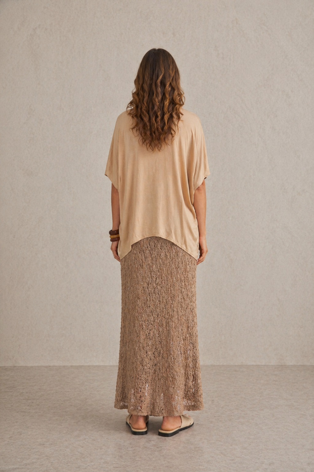 Lina Textured Maxi Skirt