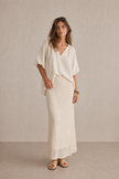 Lina Textured Maxi Skirt