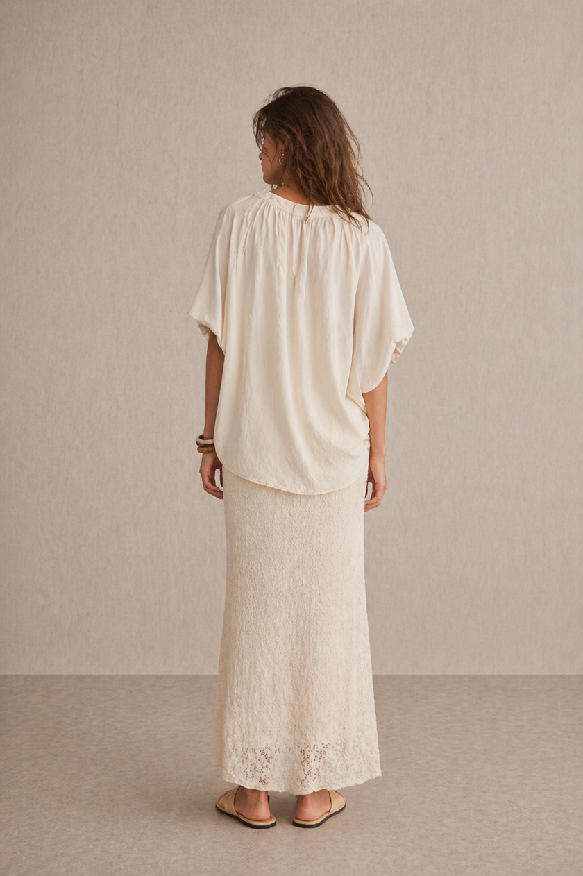 Lina Textured Maxi Skirt