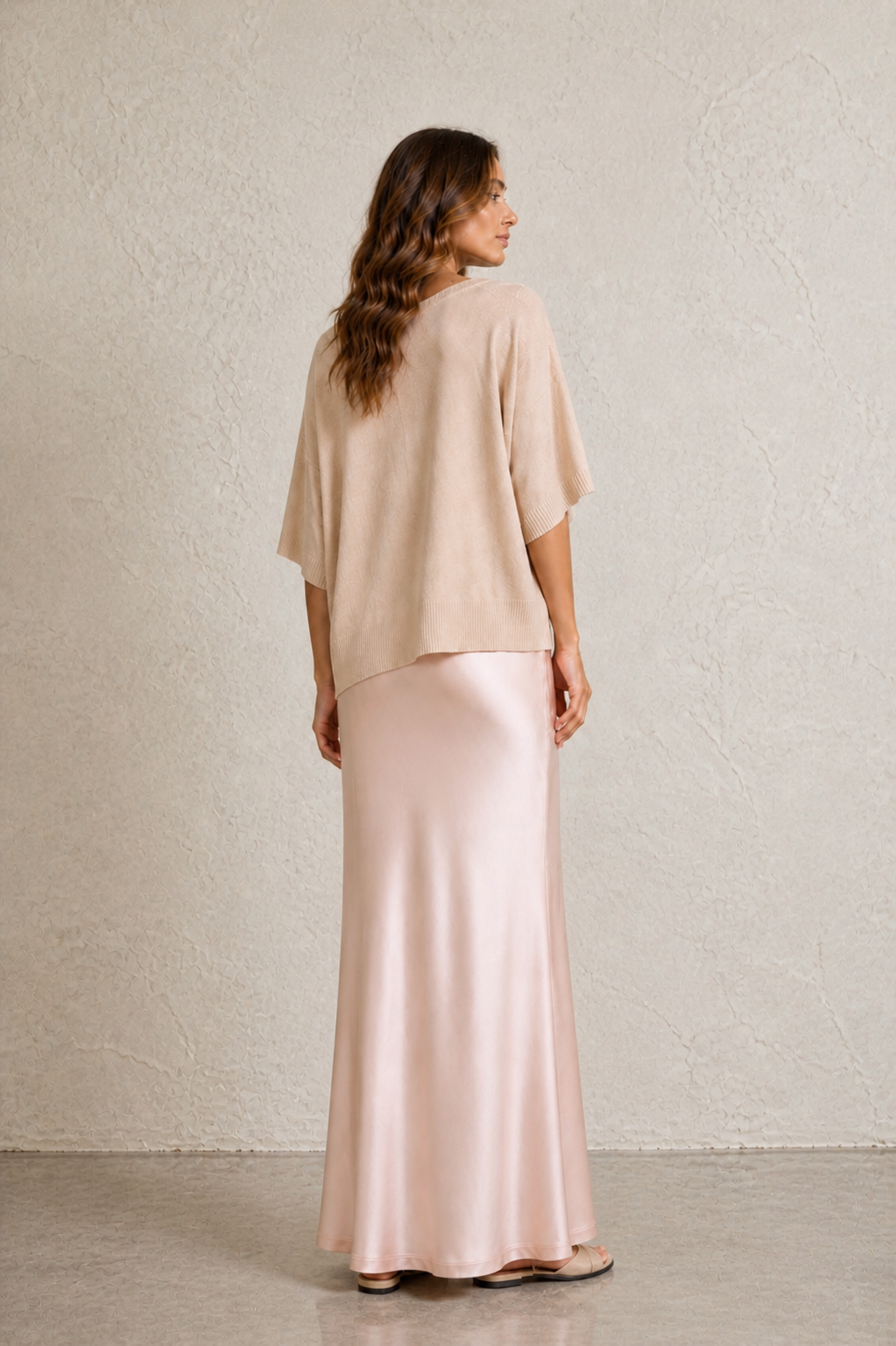 Ella Satin Modest Maxi Skirt