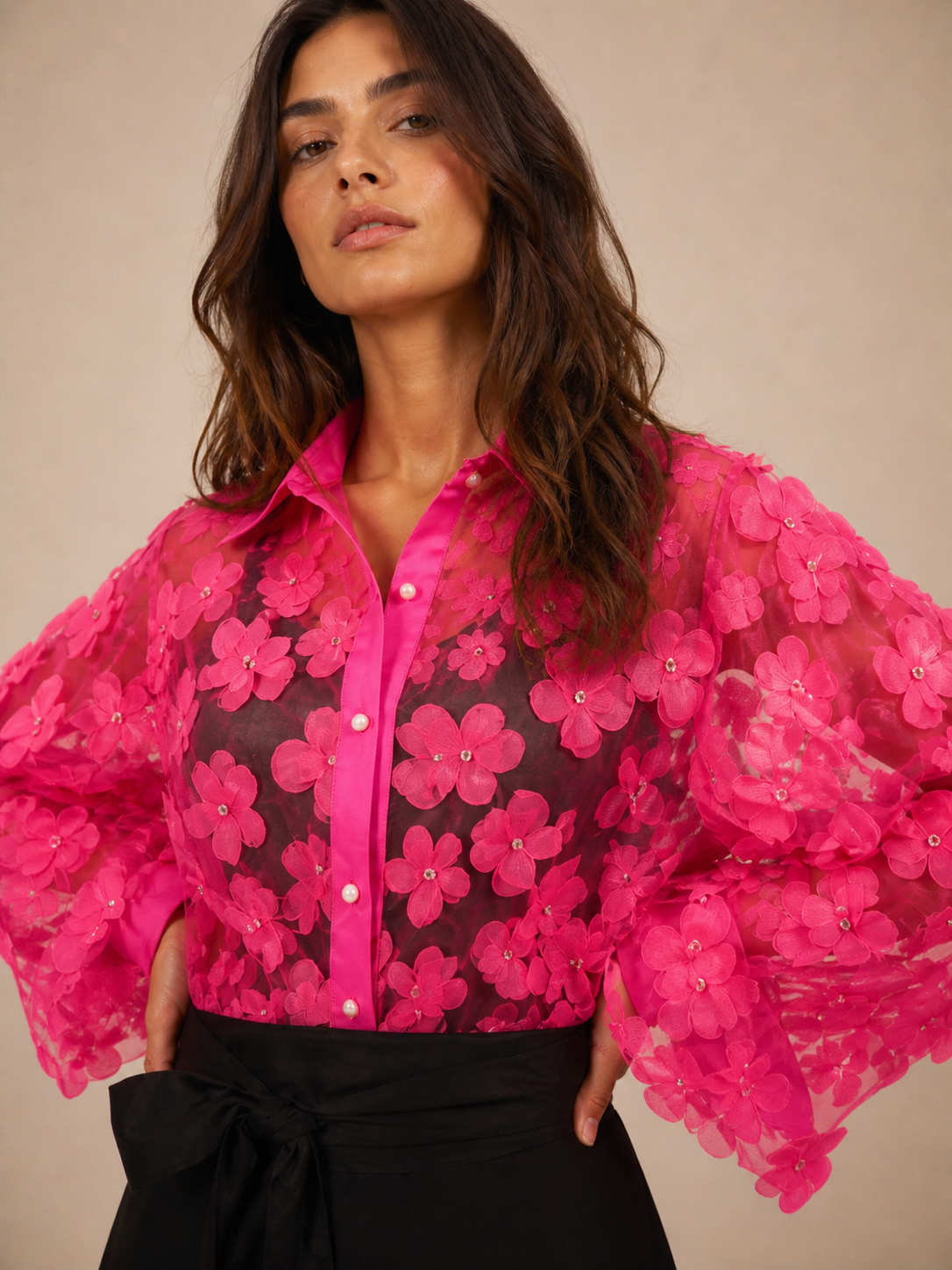 Alice Floral Organza Blouse