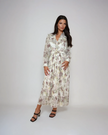 Sofia Floral Pleated Chiffon Dress