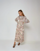 Sofia Floral Pleated Chiffon Dress