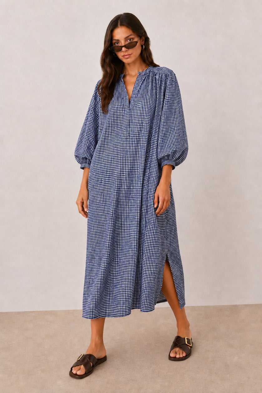 Katia Gingham Maxi Dress