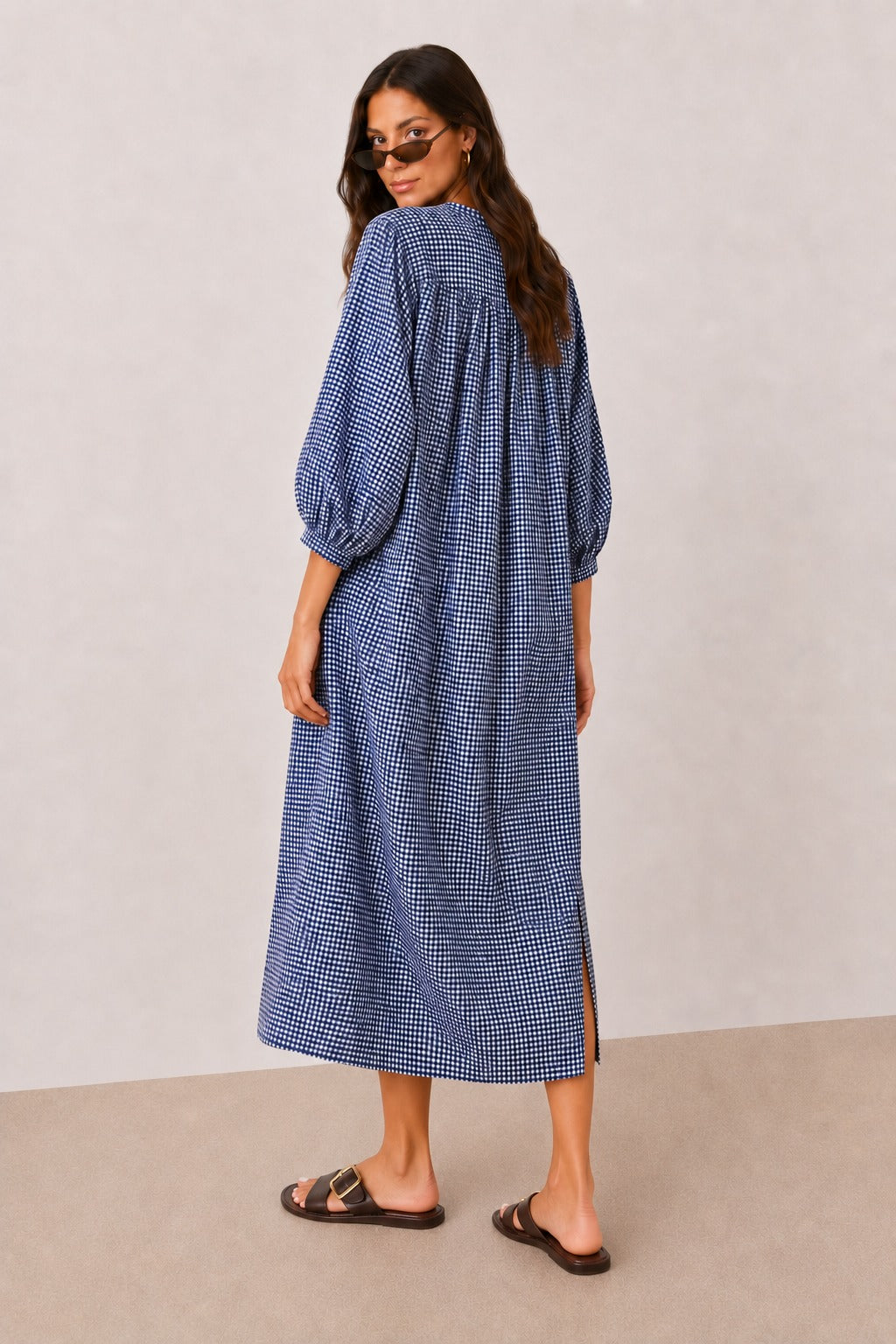 Katia Gingham Maxi Dress