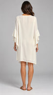 Léa Ruffle Sleeve Shift Dress