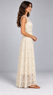 Shira Lace Tiered Maxi Dress