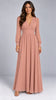Iris Pleated Waist Chiffon Maxi Dress