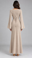 Nina Bell Sleeve Fitted Maxi Dress