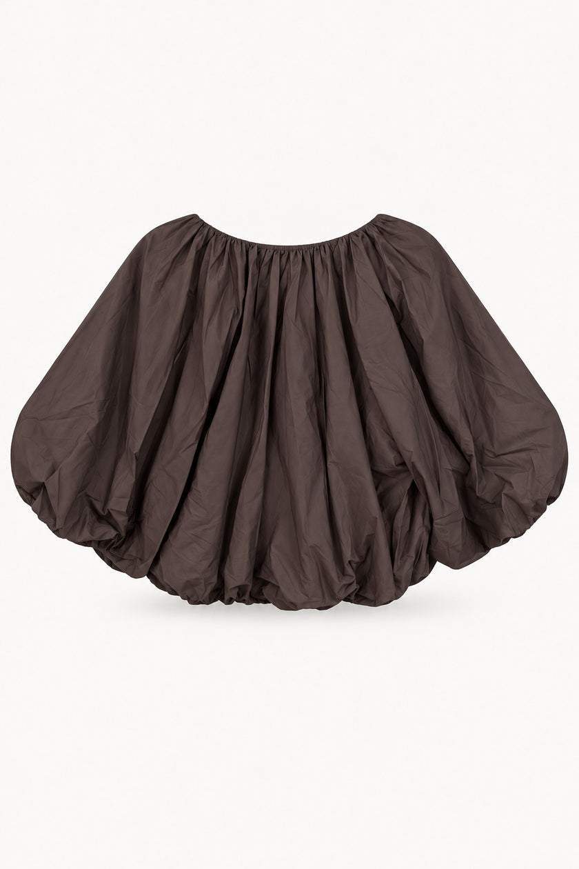 Noa Balloon Sleeve Cotton Blouse