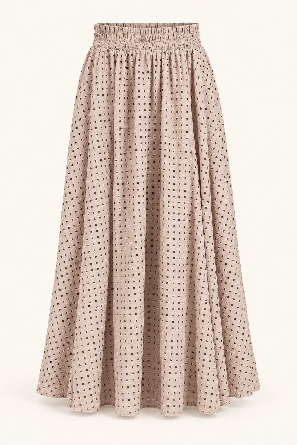 Alma Eyelet Cotton Midi Skirt
