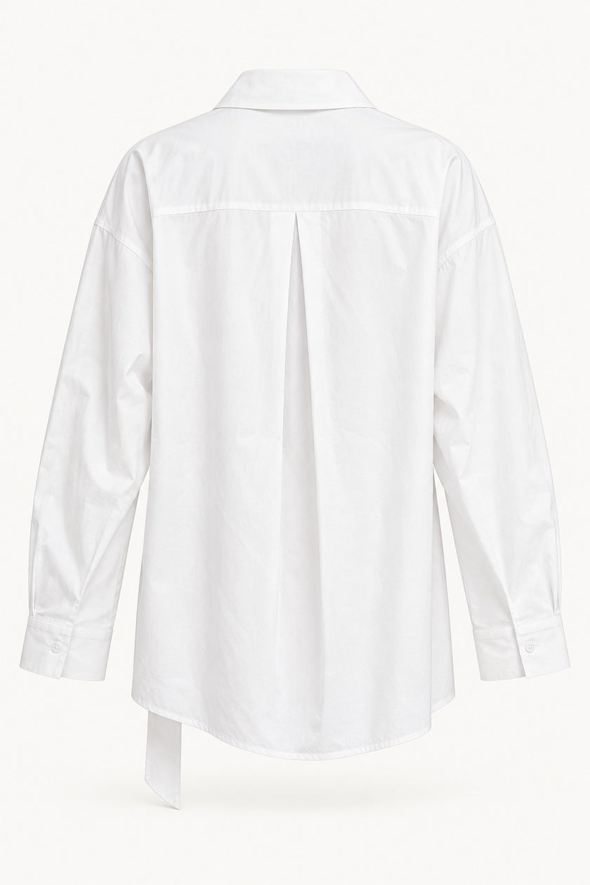 Elsa Wrap Front Cotton Shirt