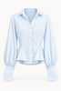 Louise Peplum Bishop Sleeve Blouse