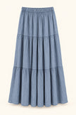 Yael Tiered Cotton Maxi Skirt