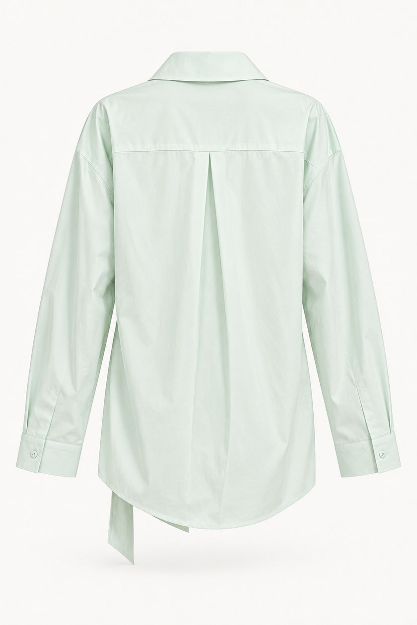 Elsa Wrap Front Cotton Shirt
