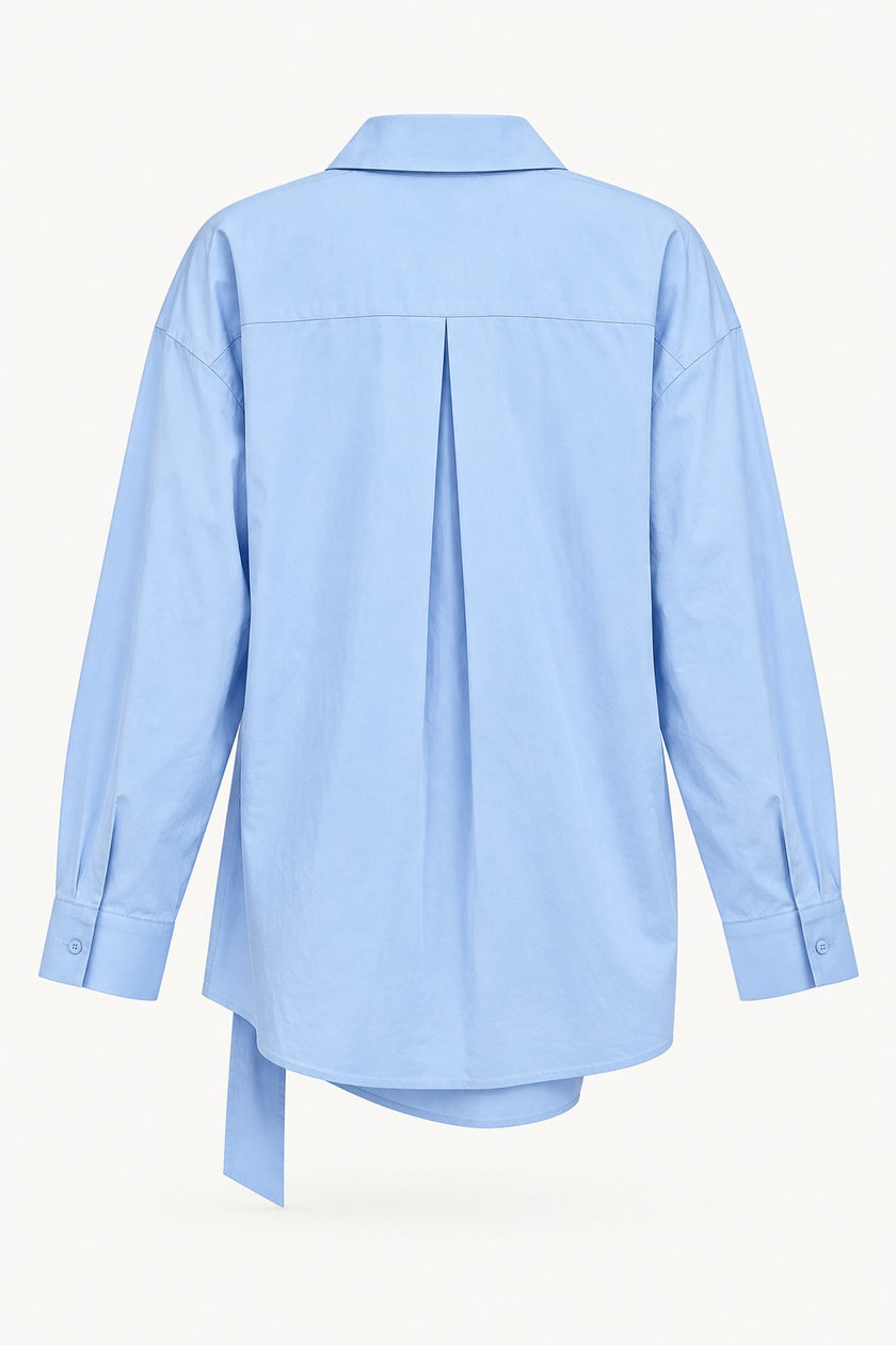 Elsa Wrap Front Cotton Shirt