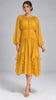 Adele Ruched Chiffon Midi Dress