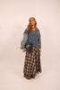 Sonia Long Flannel Plaid Skirt