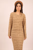 Lina Dress – Textured Button-Down Maxi Dress