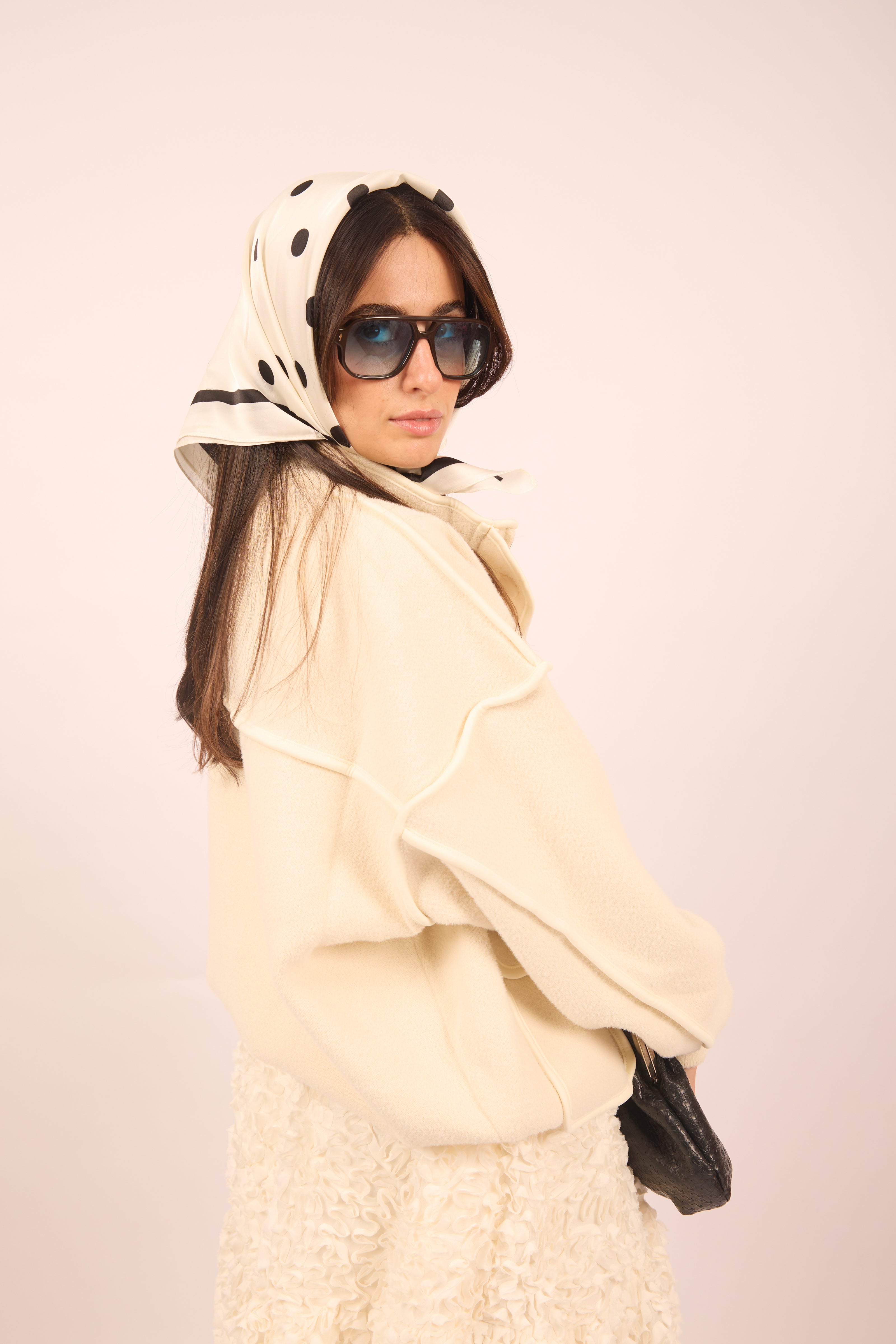Leana Cream Overshirt Jacket