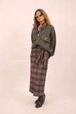 Inaya Checked Wrap Skirt