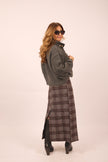 Inaya Checked Wrap Skirt