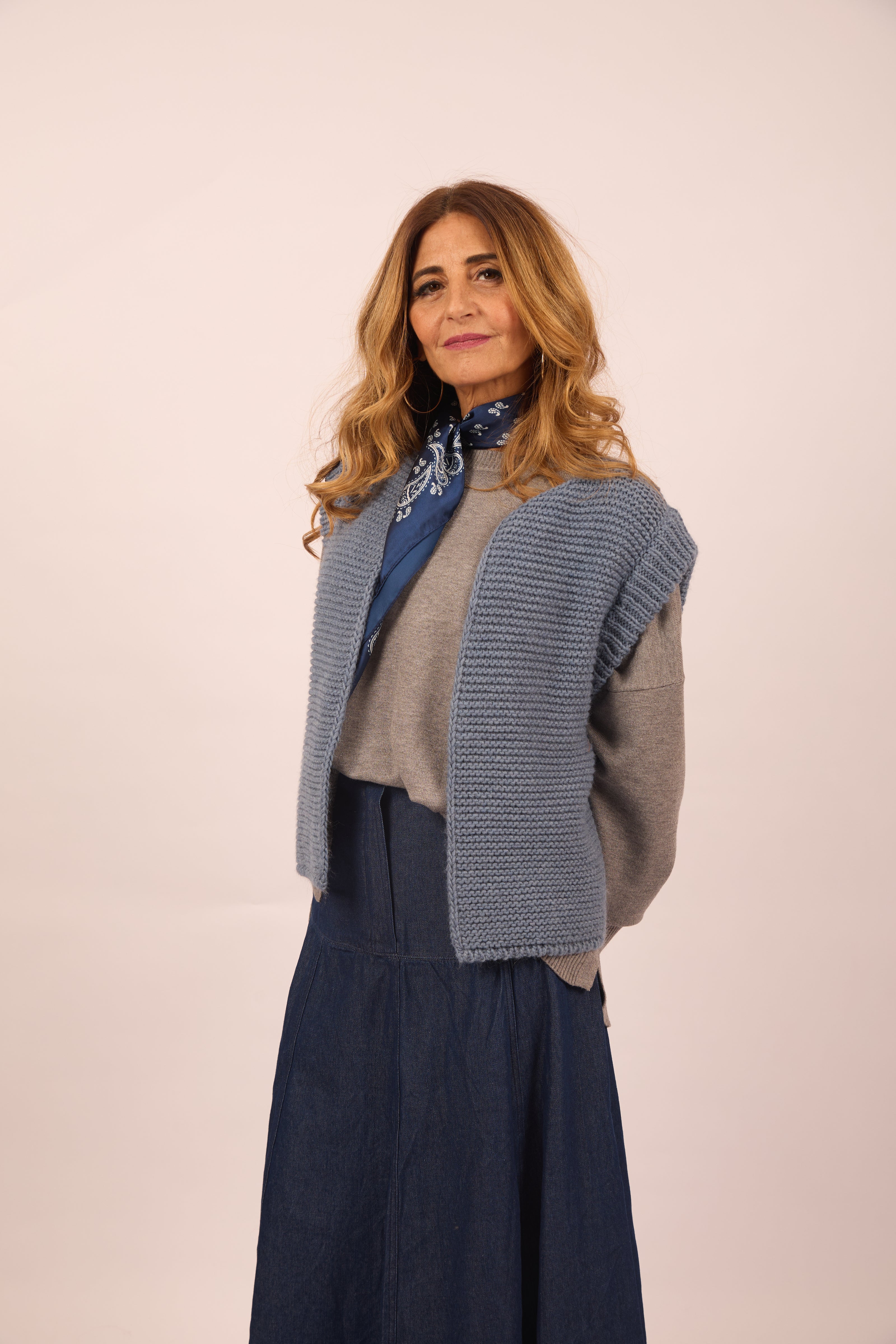 Tina Sleeveless Knit Vest