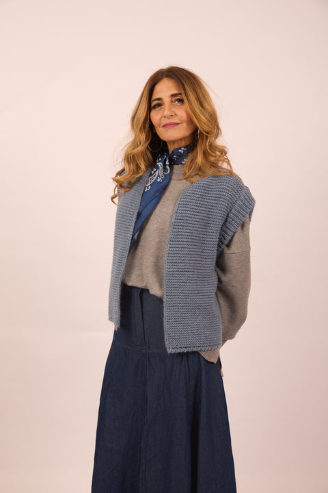 Tina Sleeveless Knit Vest