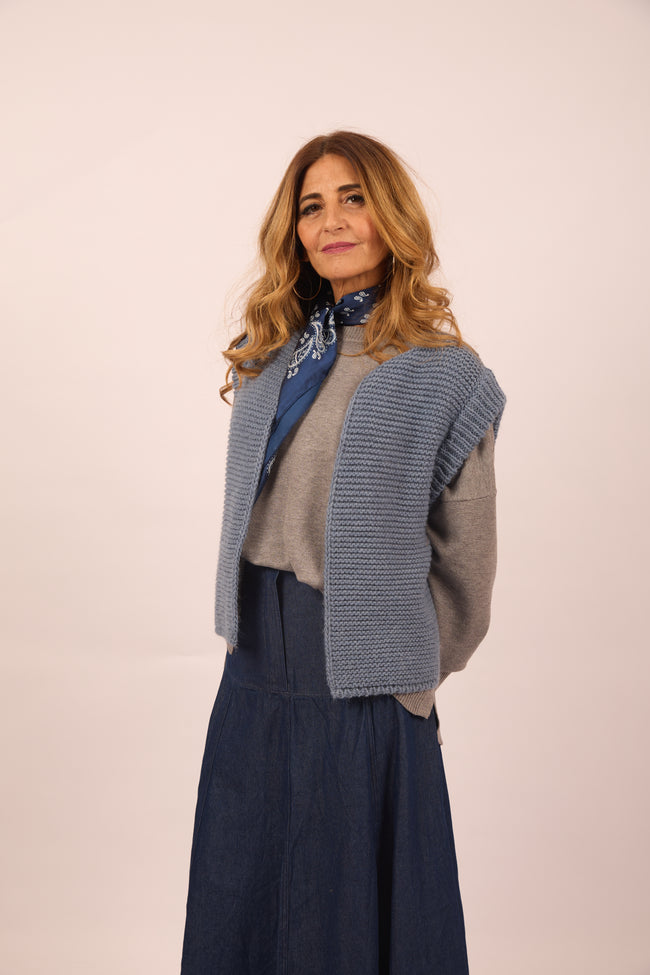 Tina Sleeveless Knit Vest