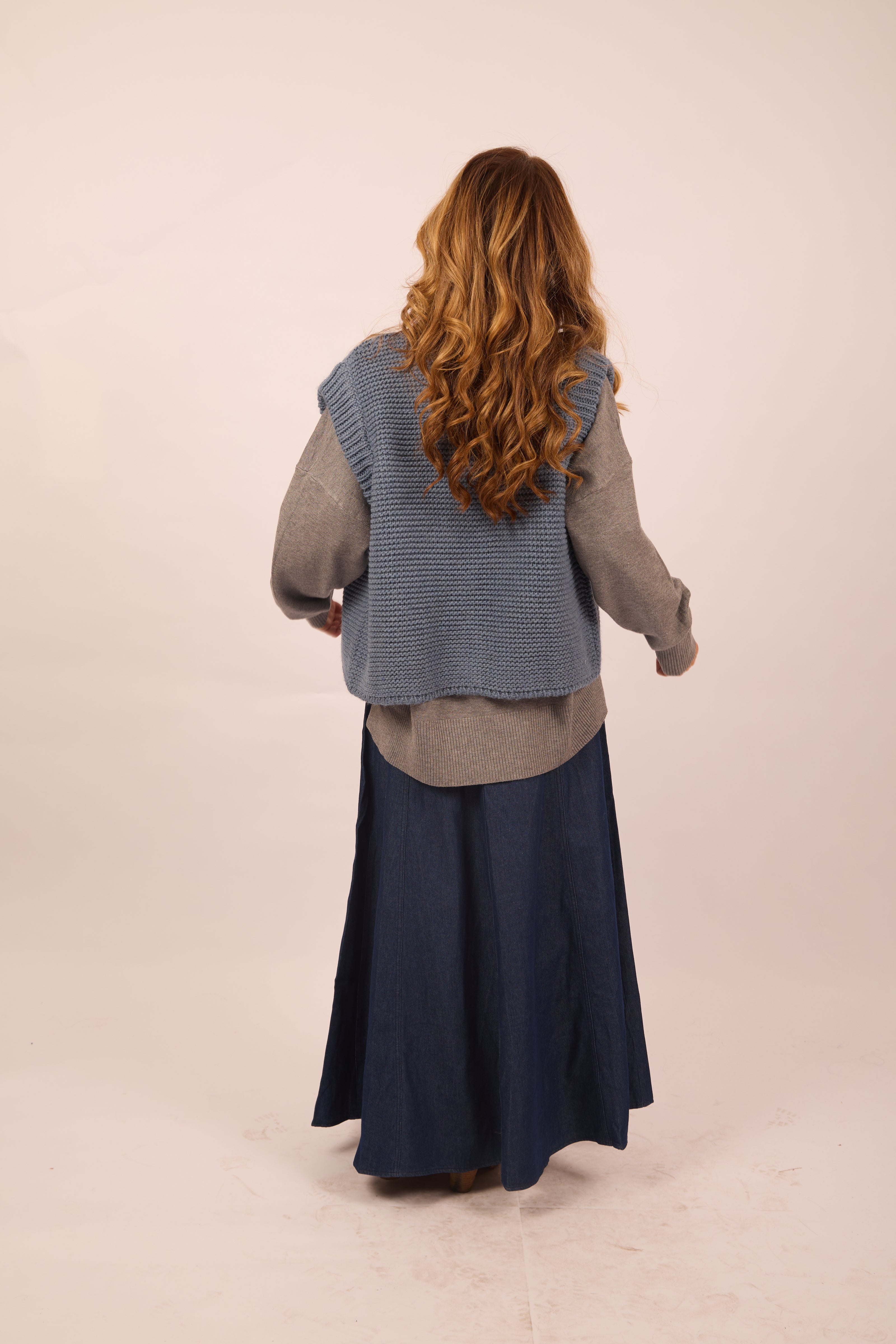 Tina Sleeveless Knit Vest